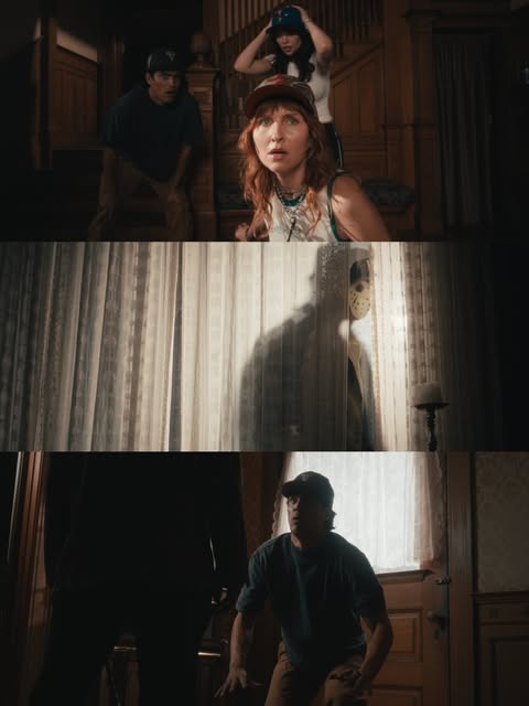 Frames from a horror-comedy short